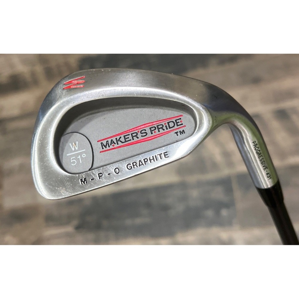 Maker's Pride 51* Gap Wedge GW Progressive 431 MPO Graphite Shaft RH